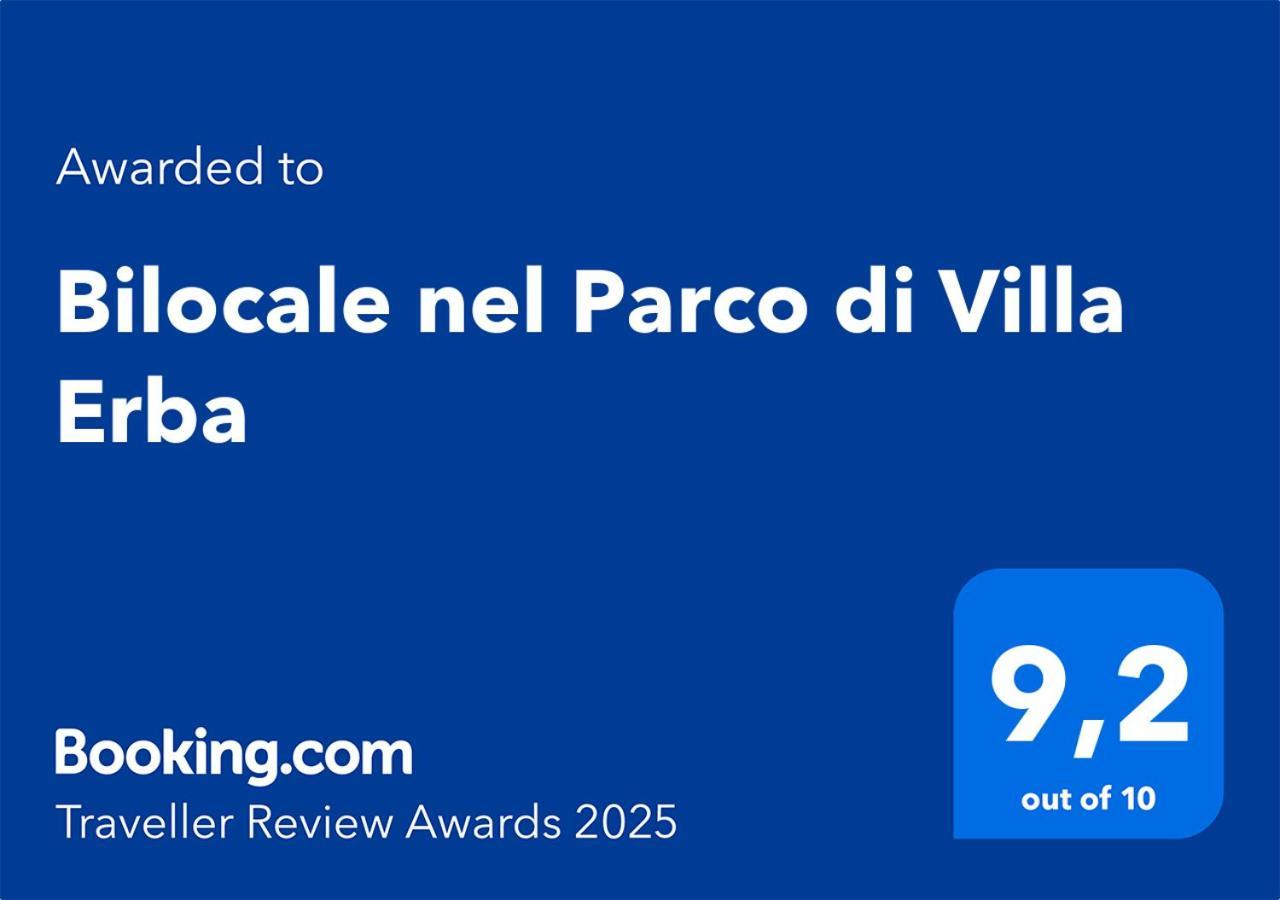 Bilocale nel Parco di Villa Erba Cernobbio Esterno foto